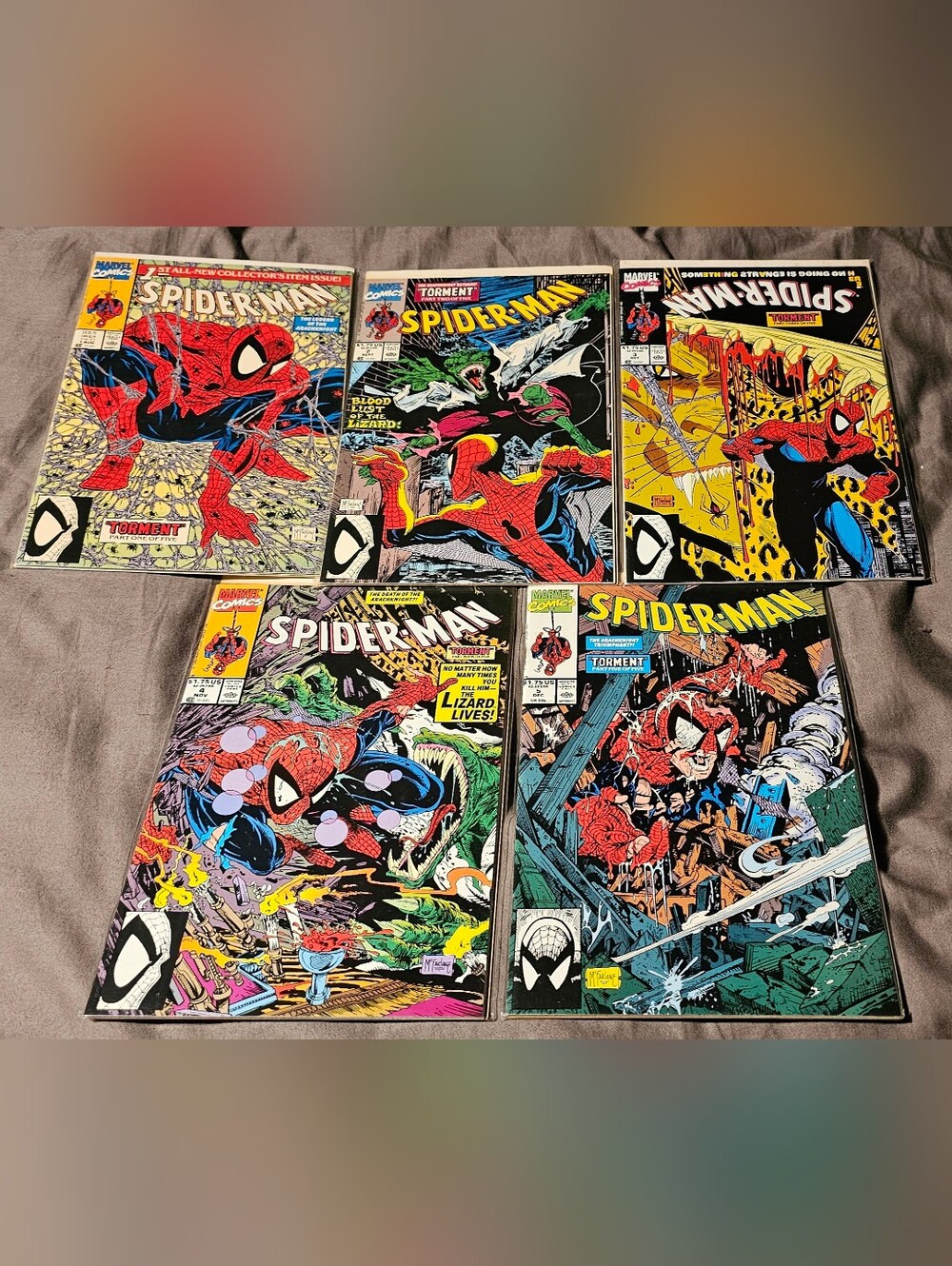 Complete 5 Set - 'Torment' Spider-Man Comic Book